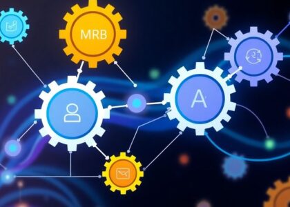 Flujo de automatización en marketing digital.