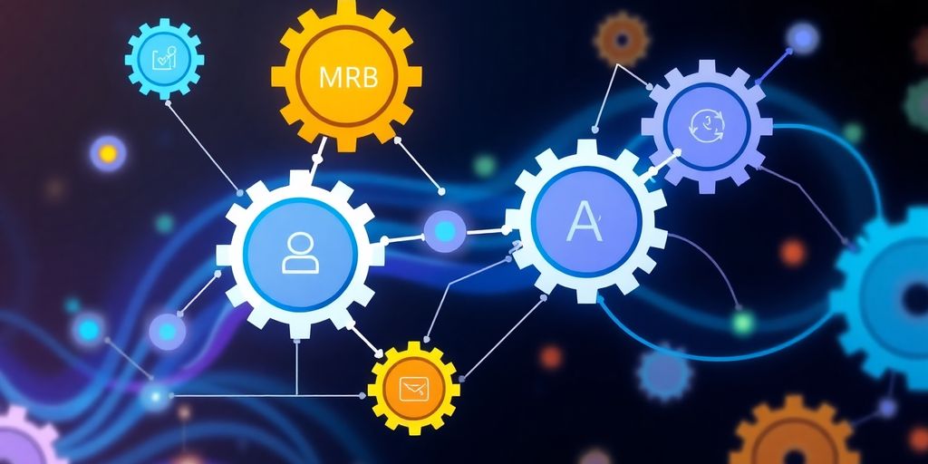 Flujo de automatización en marketing digital.